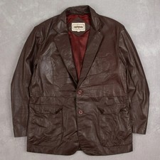 Giacca blazer pelle vintage