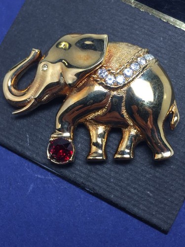 Swarovski spilla elefante - swarovski,