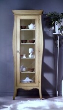 MOBILE VETRINA CRISTALLIERAVOGUE IN LEGNO LACCATA AVORIOxINGRESSO SOGGIORNO 3095