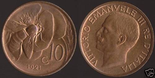 Centesimi 1921 vittorio - 10,