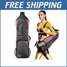 Elegante borsa tappetino yoga con grandi tasche e porta borracce - design durevole