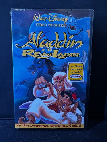 Vhs disney aladdin re dei - e,