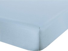 2 X LENZUOLA CON ANGOLI LETTO MATRIMONIALE 180x200 + 25CM AZZURRO OFFERTA STOCK