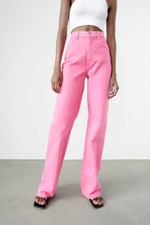 Jeans Zara Barbie rosa vita