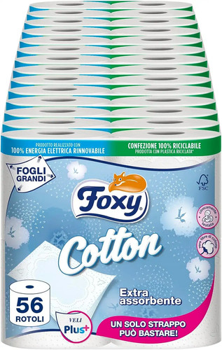Foxy cotton carta igienica - cotton,