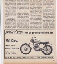 advertising Pubblicità -MOTO MULLER 250 CROSS 1967-MOTORE VILLIERS MOTOITALIANE
