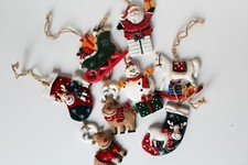 8 ADDOBBI NATALIZI IN GESSO