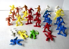 lotto f -  soldatini in plastica - d'epoca  vedi foto anni probabilmente 60/70