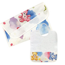 Busta con tela aida+ bavaglino