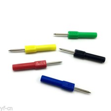 1pz 4mm Banana Femmina Jack a 2mm Prova Sonda Pin Punta 30V/10A Adattatore 5 Colori
