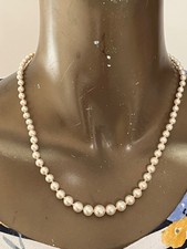 Collana di perle antiche con bellissima chiusura, argento marcato