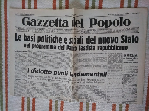 Replica giornale gazzetta - giornale,