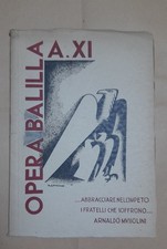 Libro Opera Balilla , Fascismo , WW2 , O.N.B.