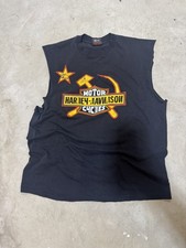 Camicia vintage Harley Davidson punto singolo anni 90 rara nera Siberia Russia XL