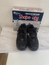 Scarpe da ginnastica Skechers Shape Ups uomo nere Rendition XT taglia 8 nuove con scatola DVD
