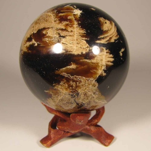 Sfera lucida ambra - sfera, 2,5"