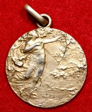 MEDAGLIA IN ARGENTO DORATO