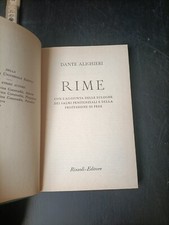Rime, Dante Alighieri - FO8