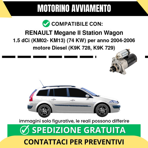Motorino avviamento renault - avviamento,