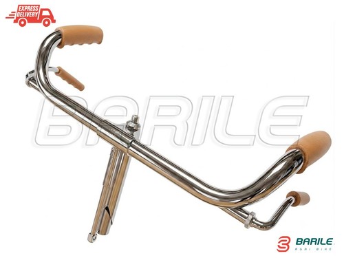 Manubrio cromato ferro bici - manubrio, in