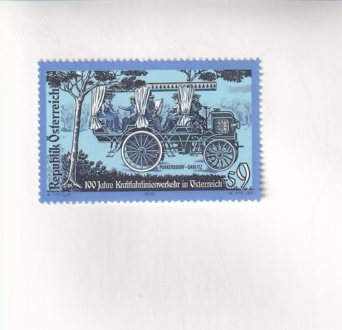 Francobollo austria auto - francobollo,