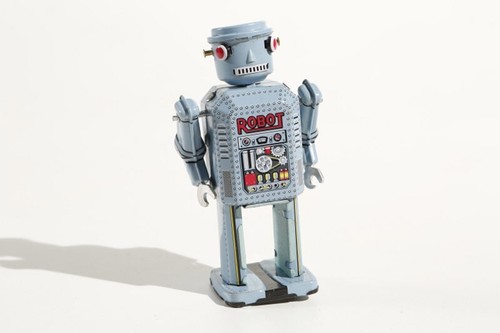 Mechanoid robot tin toy - mechanoid,