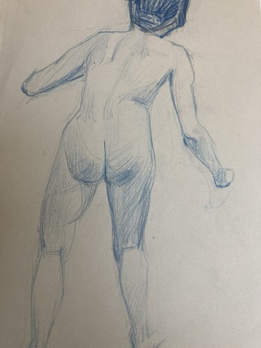 Antico nudo disegno - antico, matita
