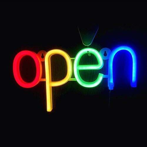 Insegna aperta neon - aperta, a