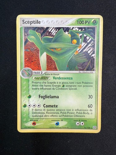 Pokemon sceptile 106 ex - sceptile, 10/106