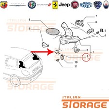 FIAT BRAVO BRAVA TASSELLO RIVESTIMENTO INTERNO BAGAGLIAIO ORIGINALE 718311631