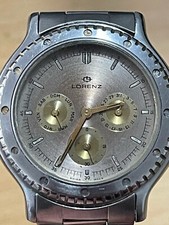 Lorenz Cronografo Orologio Da Polso Pila Quarzo Non Funzionante  Swiss Watch