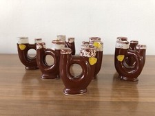 Stock Di 8 Vasetti GIRMANA In Ceramica Smaltata Tedesca Anni 70