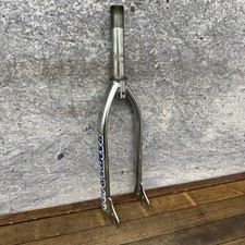 Forcella BMX Aero Vintage 1in Filettata Acciaio Cromato Old School Acciaio Bici Parte