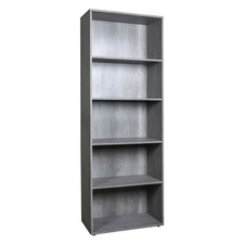 LIBRERIA LINEA 'FLOW' 5 ripiani - cm.35 x 68 x h.200 cemento