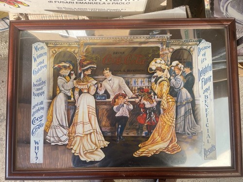 Vintage quadro specchio coca - vintage,