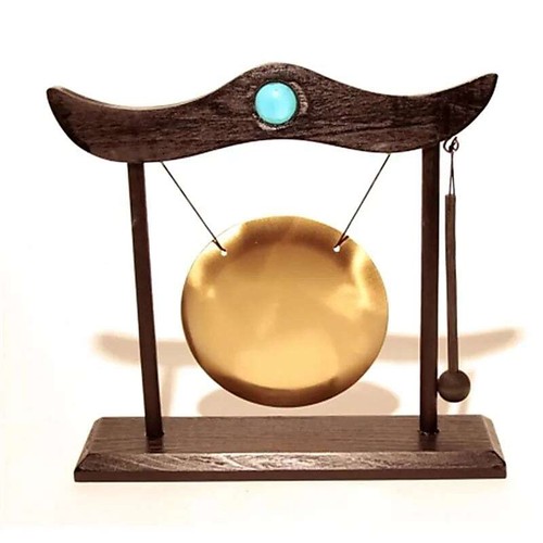 Gong 12cm struttura - gong, legno