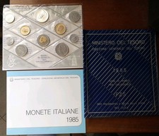 REPUBBLICA ITALIANA - SERIE DIVISIONALE ITALIA LIRE ANNO 1985 - 10 VALORI - FDC