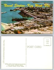 Cartolina Key West Stazione Navale Florida Porto