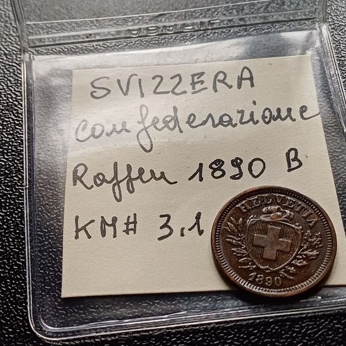 Moneta svizzera rappen 1890 - moneta, 1