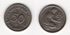 BRD 50 Pfennig 1950 G Banca