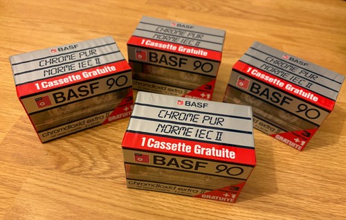 Cassettes audio basf - 90, min