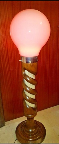 Vintage floor lamp - floor, opaline