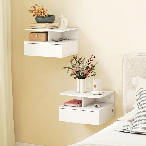 Set comodini sospesi moderni - set,