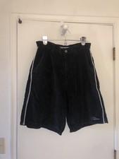 Pantaloncini vintage anni 80 velluto a coste argento vivo 30 tubino ricamati skater grunge spiaggia