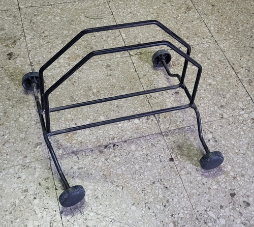 Black metal bicycle display - metal,