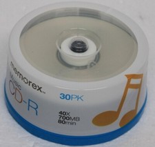 30PK MEMOREX CD-R Logo 40x