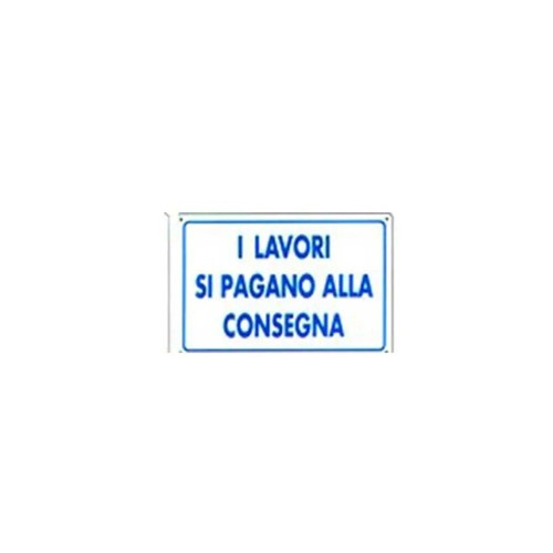Cartello lavori pagano - i, si