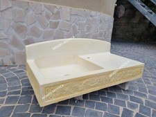 LAVANDINO DA ESTERNO PER GIARDINO LAVELLO LAVABO VASCA IN CEMENTO MARMO E PIETRA