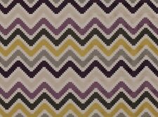 Romo Tessuto Tappezzeria Geometrico Chevron Zig Zag - Marlow Mulberry 1,25yd 7626/07