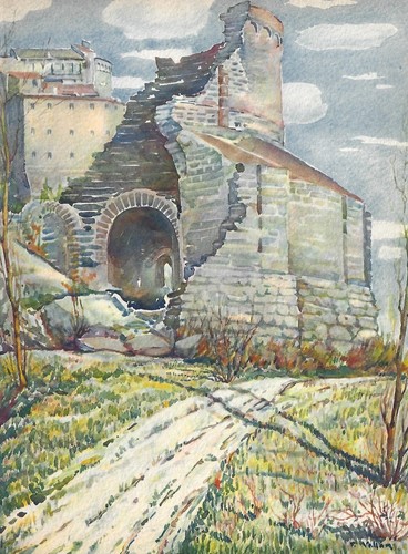 Stampa antica sacra san - stampa, di